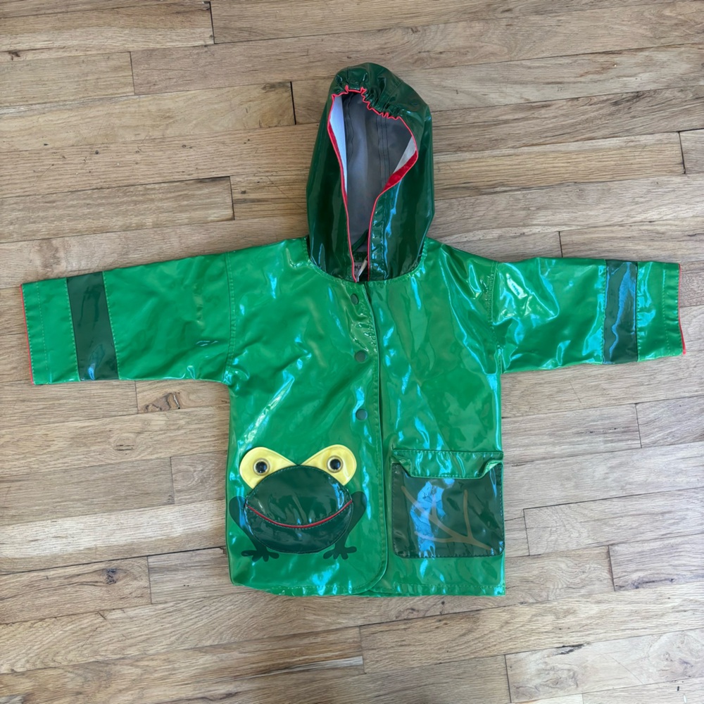Kidorable frog rain jacket